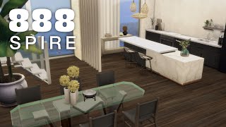 888 spire apartment  the sims 4  speedbuild [upl. by Ytineres348]