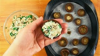 Фаршированные шампиньоны  Рецепты от Со Вкусом [upl. by Einahets]