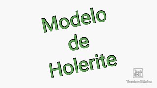 Modelo de Holerite [upl. by Luthanen709]