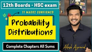 Class 12th Probability Distributions  Maths 2  HSC 12th Commerce  Boards 2024  Complete chapter [upl. by Nyliram]