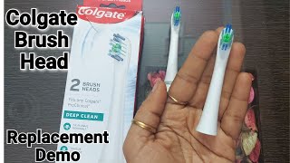 Colgate Proclinical Brush Head Replacement Demo  Colgate Replacement Brush Heads [upl. by Arvin]