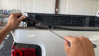 How to remove bed cap without breaking tabs Chevy GMC [upl. by Nosirrag152]