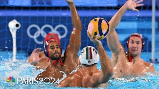 Italy opens Olympic campaign with physical water polo win over US  Paris Olympics  NBC Sports [upl. by Tnarb]