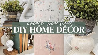 Art And Craft Ideas For Home Decoration • IOD Spring Collection • Thrift Store to HighEnd Decor [upl. by Attey]