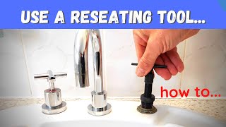 Reseating tool  how to reseat a tap with a Faucet Reseater  Inspire DIY Kent Thomas [upl. by Nowyt313]