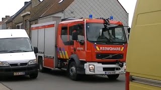 Middelkerke Brandweer met Ladderwagen  Materieelwagen [upl. by Ahsenahs]