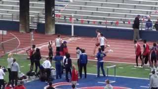 KU Relays boys 4x400 Finals 2013 Shawnee Heights 1st Place [upl. by Marilla909]