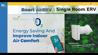 SmartAir  Singleroom ERV  UVC tube [upl. by Leirbag625]