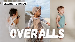 CUTEST Overalls in UNDER 1 HOUR  Lowland Kids sewalong tutorial [upl. by Ajuna]