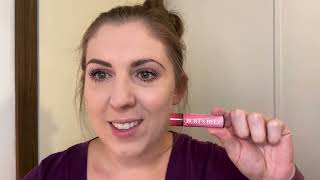 Honest Review of the Burts Bees Tinted Lip Balm in Rose [upl. by Terrene752]