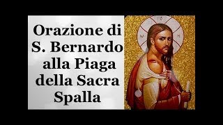 Orazione di S Bernardo alla Piaga della Sacra Spalla [upl. by Ximenez]