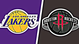 NBA LIVE LAKERS vs ROCKETS Livescore [upl. by Cates552]