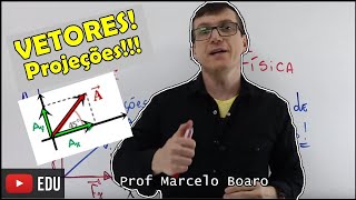 SOMA de VETORES MÉTODO DAS PROJEÇÕES EXERCÍCIOS RESOLVIDOS VETORES AULA 4 [upl. by Anasor]