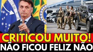 EITA BOLSONARO NÃO FICOU NADA FELIZ COM ISSO DESABAFOU [upl. by Ecar284]