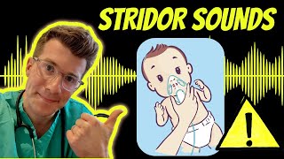 Doctor explains Stridor with real examples of sounds plus causes treatment and warning signs [upl. by Ardnalahs]