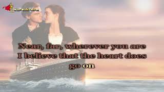 Céline Dion  My heart will go on Titanic Karaoke [upl. by Ontina867]