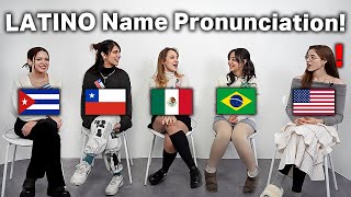 LATIN AMERICAN Names Pronunciation Differences [upl. by Ttenaj]