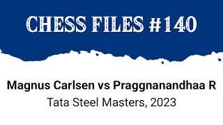 Magnus Carlsen vs Praggnanandhaa R • Tata Steel Masters 2023 [upl. by Cobbie222]