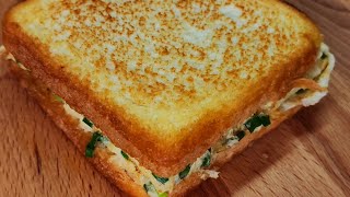 Egg toast  Egg sandwich  Egg cheese sandwich  MOST DELICIOUS  EASY breakfast recipe [upl. by Anderea3]