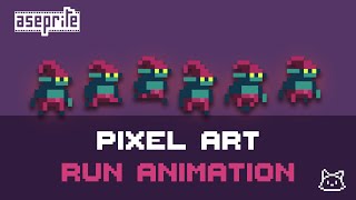 Pixel Art Run Animation Tutorial  PIXELIST [upl. by Otrebla]