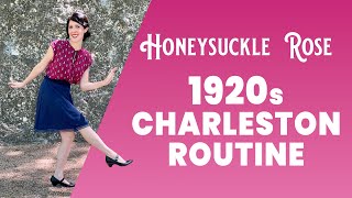 1920s CHARLESTON DANCE IN THE PARK TO HONEYSUCKLE ROSE 🌹 [upl. by Anilec]