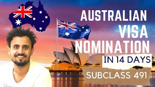 🇦🇺🦘 I received Australian Visa Provisional PR Nomination in just 14 DAYS🇦🇺🦘  SC 491 Offshore [upl. by Redford]