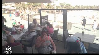 Webcam Lanzarote  Live Stream from the Beachbar in Costa Teguise [upl. by Monroy253]