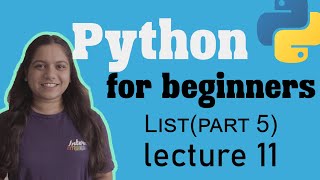 How to short and extend list in python  Listpart5  Lecture 11  Python for beginners [upl. by Chrystel]