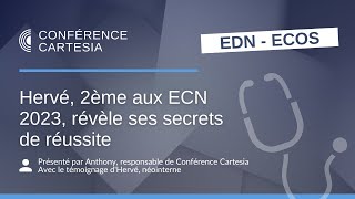 Hervé 2ème aux ECN 2023 révèle ses secrets de réussite [upl. by Yeruoc749]