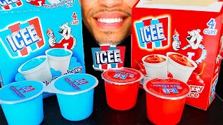 ICEE SLUSHIES BLUE RED MAKER MACHINE FUN FACTORY EATING SHOW NO TALKING CRUNCHY [upl. by Millwater]