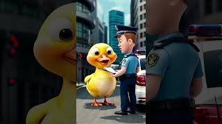 Cute Duckling Caught By Traffic Police duckling shorts police cuteduckling aiduckling ducks [upl. by Yevoc570]