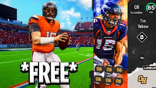 FREE 85 Tim Tebow is Actually AMAZING in Madden 25 [upl. by Bernadina]