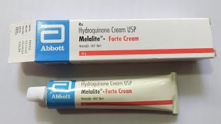 Melalite Forte Cream  Hydroquinone Cream  Melalite Forte Cream Uses Benefits Side effects Review [upl. by Kari]