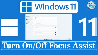 ✅ How To Turn On or Off Focus Assist in Windows 11 [upl. by Gwenny]