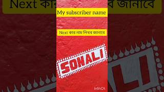 subscriber name sonaliart painting calligraphy reverse writing sonali [upl. by Akisey192]