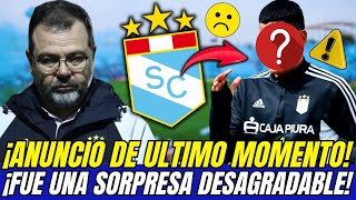 🔴😱ANUNCIO SALIÓ AHORA ¡SORPRESA DESAGRADABLE ¡HINCHAS NO ESPERABA ESO SPORTING CRISTAL HOY [upl. by Elokin]