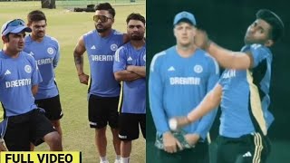 Team India Practice Session Today  Mayank Yadav Harshit Rana Hardik Pandya Surya Practice Today [upl. by Keung814]