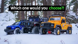 Which one would you choose Scale RC Trucks Conquer Snowy Terrain [upl. by Abbot]