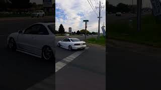 Listen to this lowered Honda Civic leaves the trunk or treat event [upl. by Einnus961]