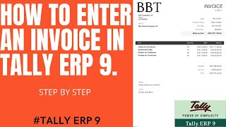 Purchase Invoice Entry in Tally ERP 9 Simple and well organized [upl. by Aihsar]