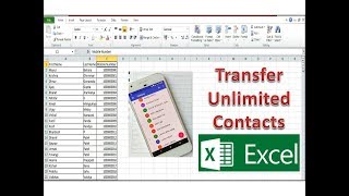 How to convert your Excel contacts to your mobile phone  Excel to Mobile Contact Vaibhav Vaidya [upl. by Aerda]