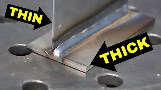 MIG Welding Thin Metal to Thick Metal Heres How [upl. by Ayvid]