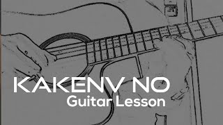 Kakene no  Rito Riba  Guitar Lesson  Moji Basa [upl. by Aiet858]