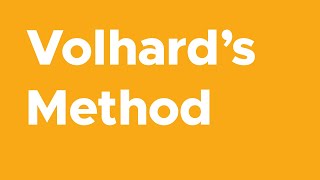 Volhards Method of Precipitation Titration [upl. by Repooc]