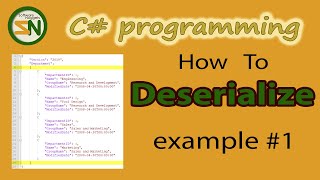 Example 1 How to Deserialize JSON Data into Custom C Class Objects using Newtonsoft [upl. by Onairam]