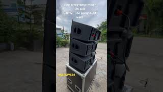 Dj line array system with flight case amp mixer wire [upl. by Moses]