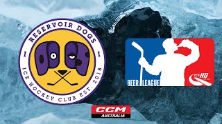 Reservoir Dogs VS Arctic Thunder Div 2  9th September  IceHQ Beer League ice hockey [upl. by Enyahc]