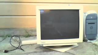 1992 Hitachi SuperScan Supreme 21 CM2187MU CRT Monitor Test [upl. by Snave]