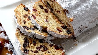 STOLLEN  Pan dulce alemán Recetas de postres de Navidad [upl. by Derfnam]