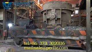 Ladle transfer car for steel millmolten steel tundish [upl. by Cornia]